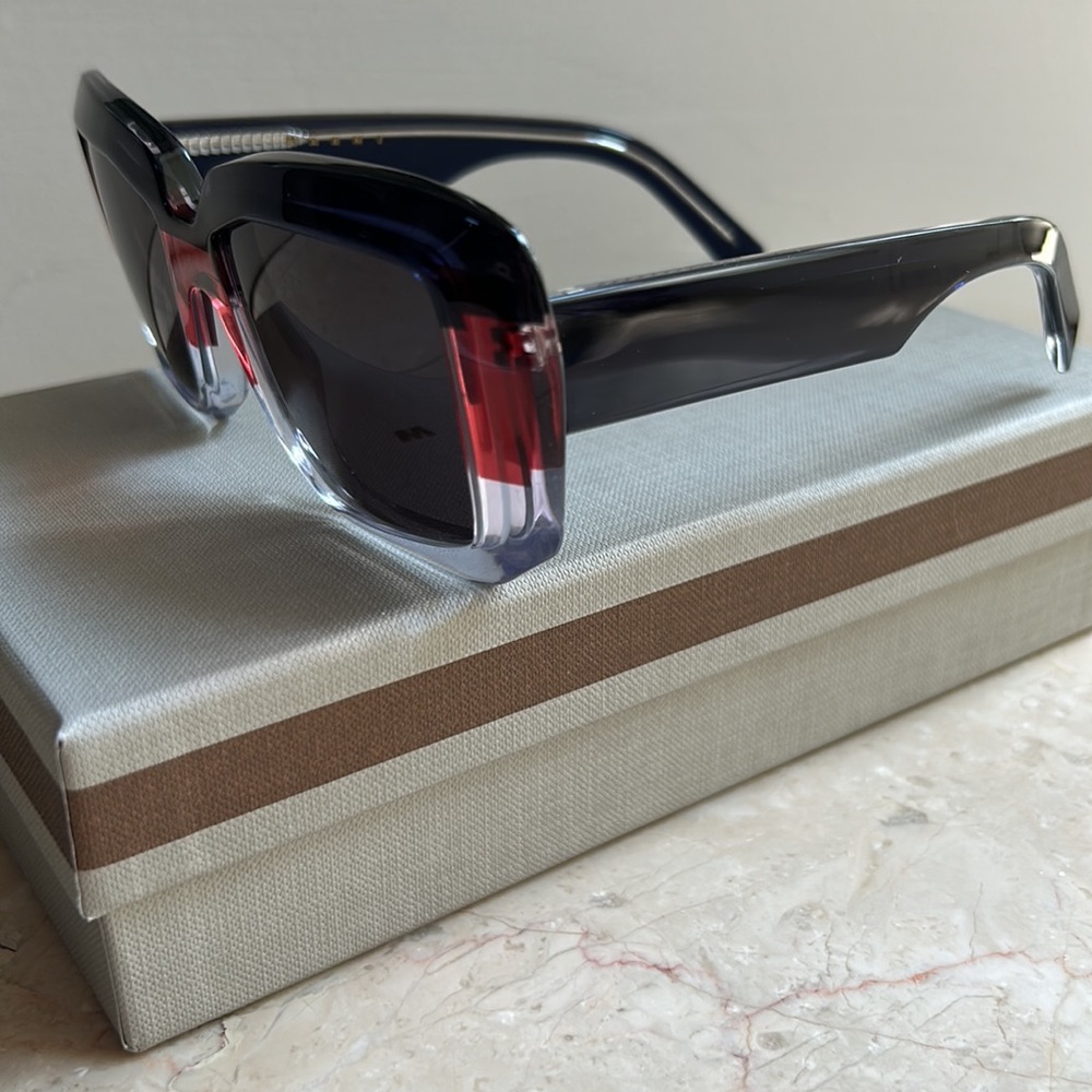 Marni Me632s Colorblock Rectangular Sunglasses - image 5